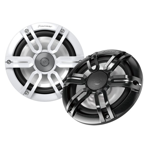 Pioneer 7.7in ME-Series Speakers - Black &amp; White Sport Grille Covers - 250W TS-ME770FS